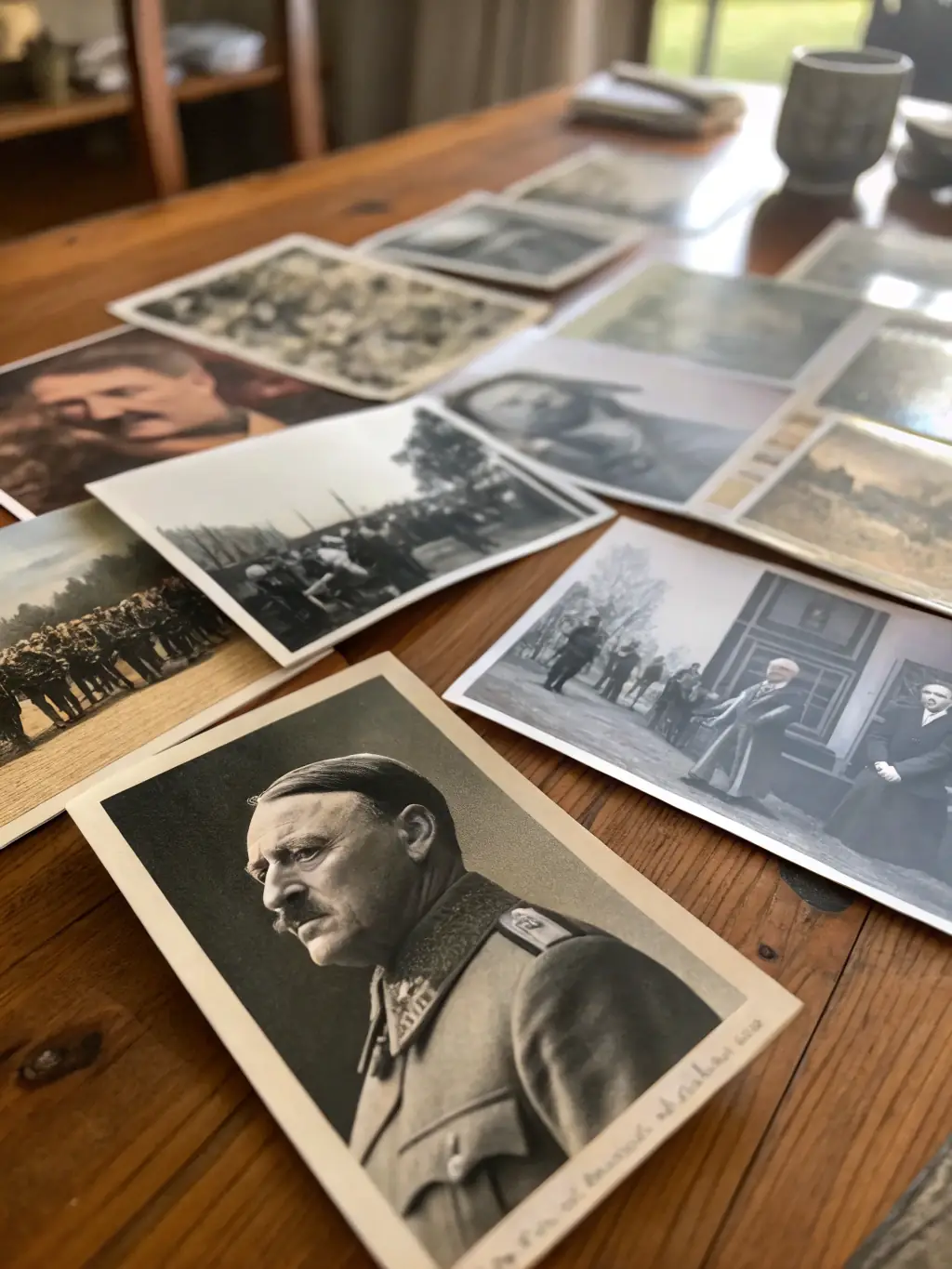 A photograph showcasing a variety of historical photographs and daguerreotypes, each carefully cataloged and preserved within the SOC HISTORICAL ARCHIVES SAINTONGE AUNIS, representing different eras and subjects.